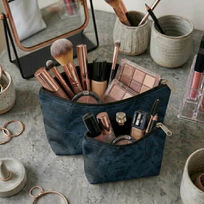 Turkish Velvet - Deep Blue Cosmetic Pouch Trendy Home