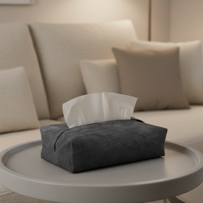 Malai Velvet - Steel Tissue Box Trendy Home