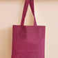 Fine Jute - Plum Tote Bag