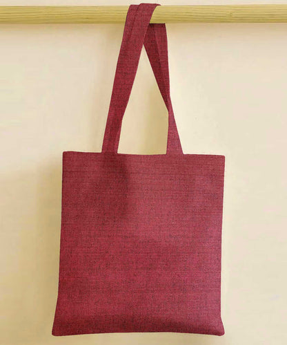 Fine Jute - Plum Tote Bag