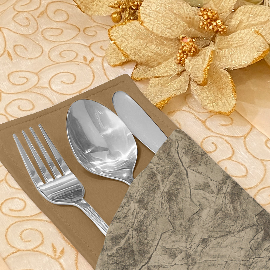 Turkish Velvet - Pearl Cutlery Pouch