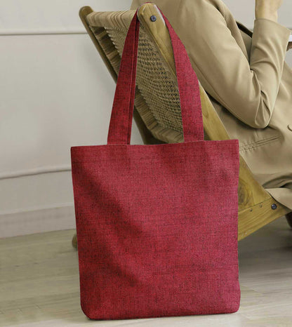 Fine Jute - Plum Tote Bag