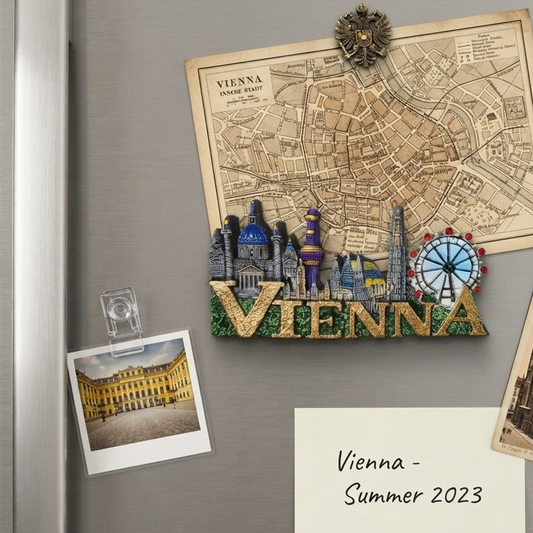 Resin - Vienna Fridge Magnet