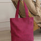 Fine Jute - Plum Tote Bag