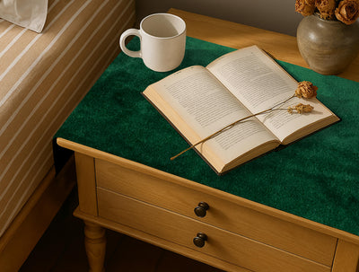 Malai Velvet - Emerald Bed Side Table Accent Trendy Home