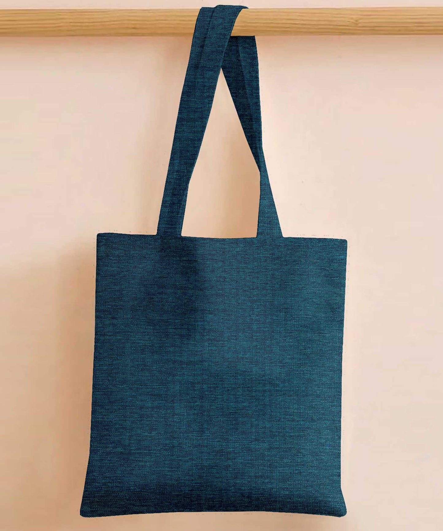 Fine Jute - Dark Turquoise Tote Bag