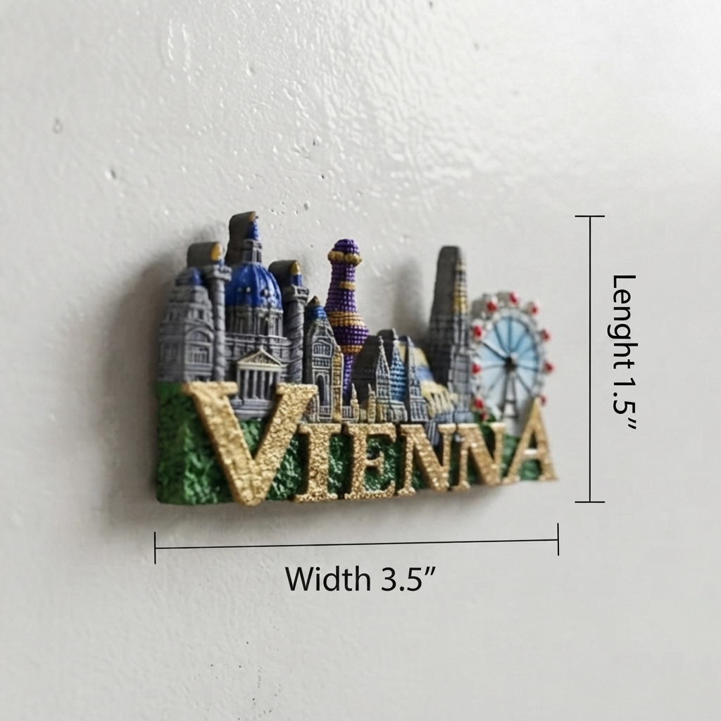 Resin - Vienna Fridge Magnet