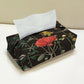 Black Rosey Tissue Box Trendy Home