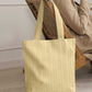 Patterned Leather - Beige Tote Bag