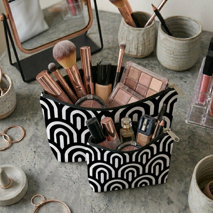 Printed - Monochrome Arch Cosmetic Pouch Trendy Home