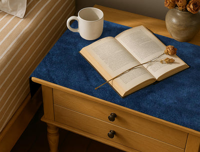 Malai Velvet - Midnight Bed Side Table Accent Trendy Home