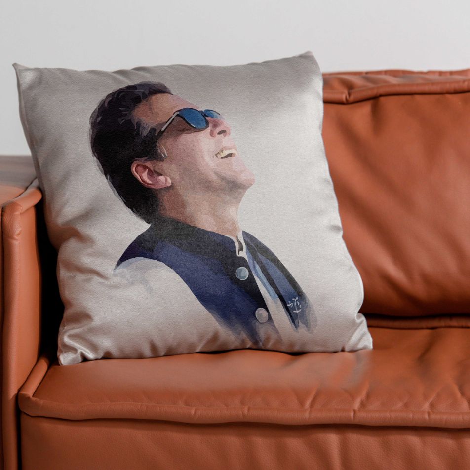 Imran Khan's Laugh Cushion Cover Clearance Sale 2024