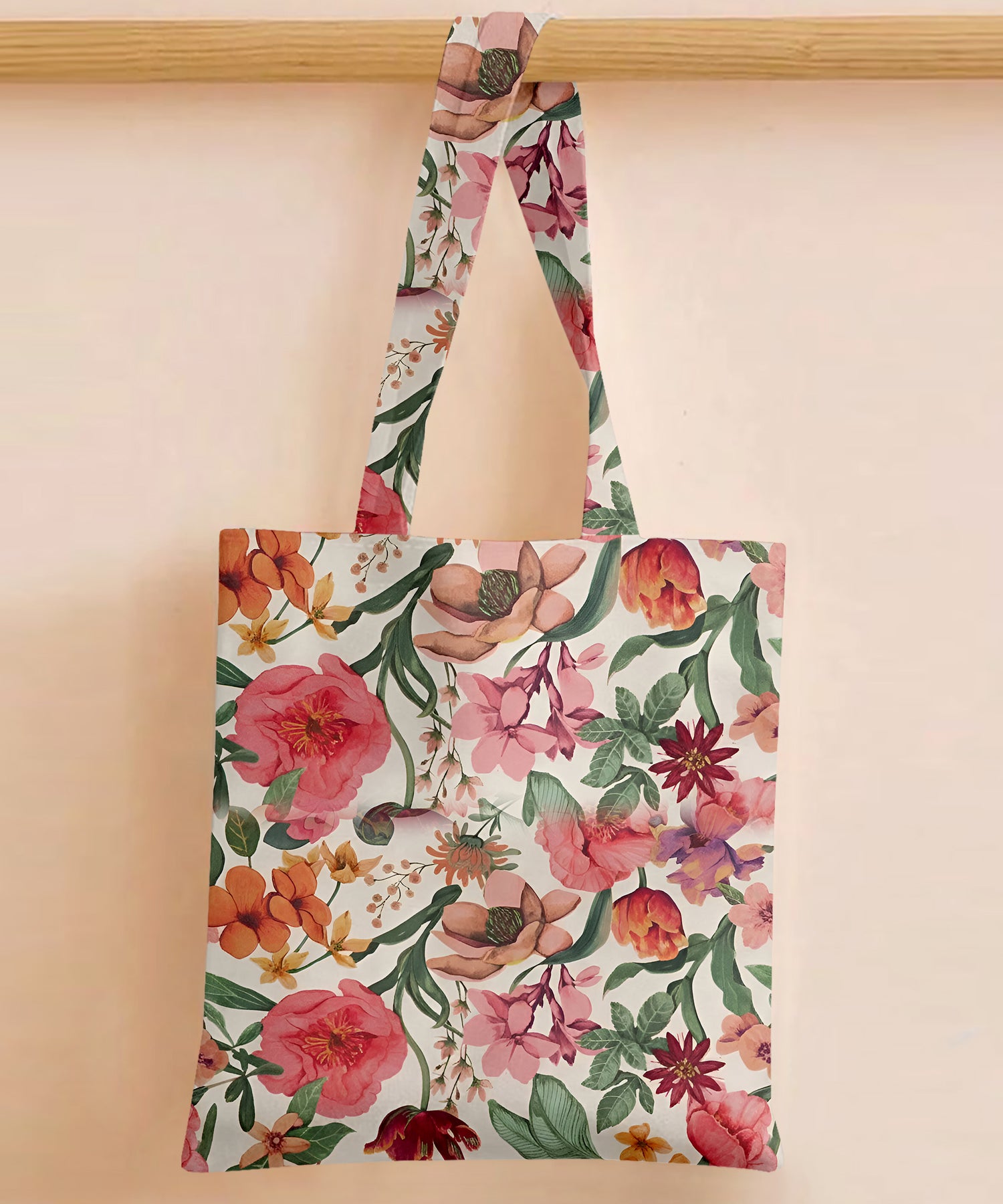 Printed - Meadows Flora Tote Bag Trendy Home