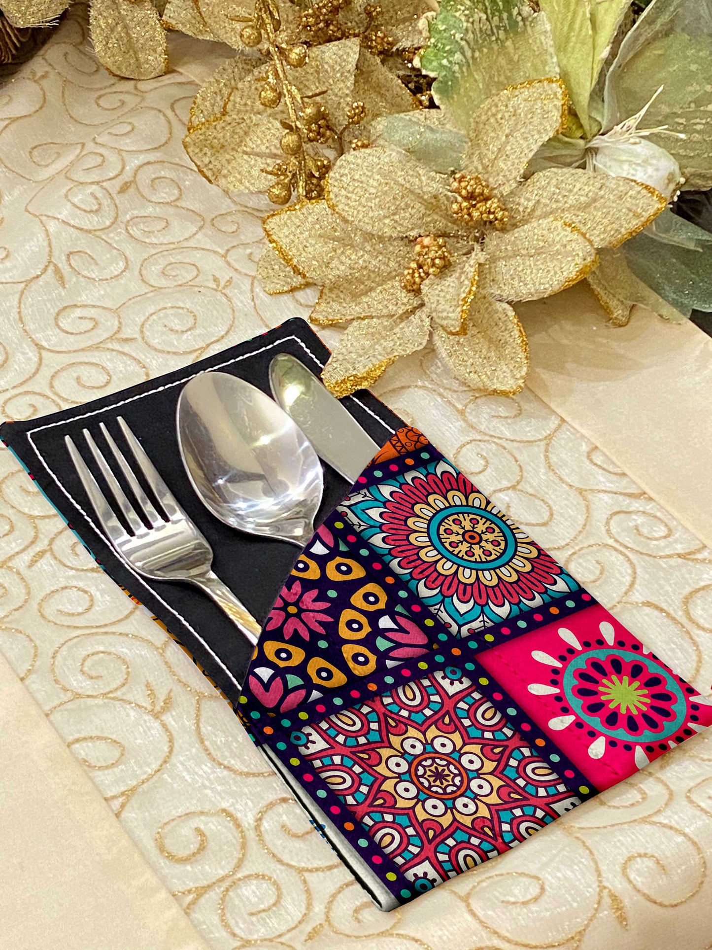 Printed - Prehistoric Cutlery Pouch Trendy Home