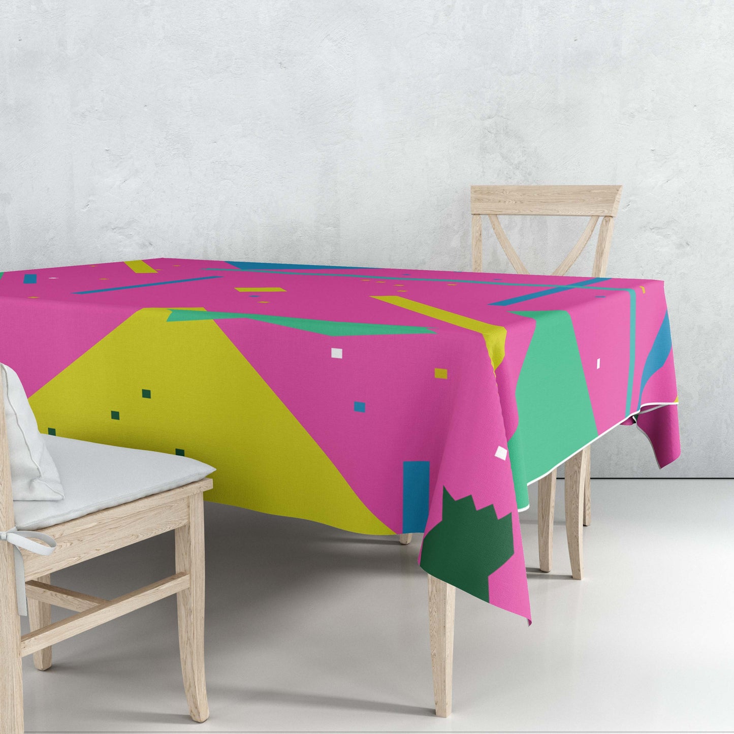 Fuchsia Square Tablecloth Trendy Home