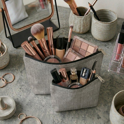 Fine Jute - Ash Cosmetic Pouch Trendy Home