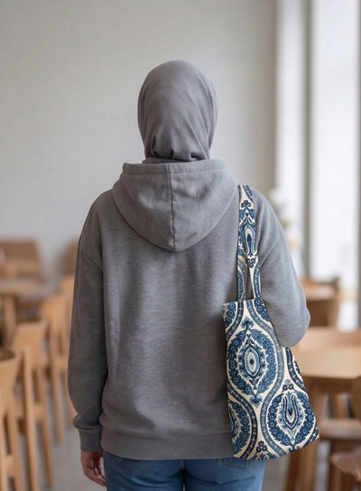 Printed - Moroccan Motif Tote Bag Trendy Home