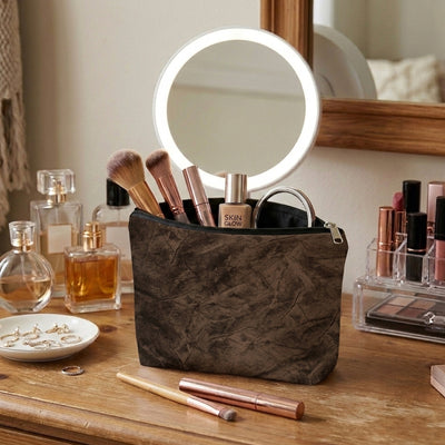 Turkish Velvet - Bronze Cosmetic Pouch Trendy Home