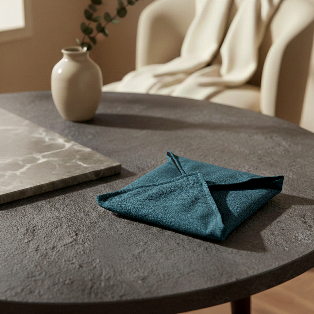 Fine Jute - Dark Turquoise Roti Kapra Trendy Home