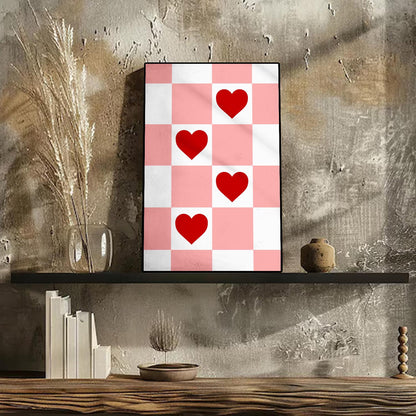 Squares of Love Art Portrait