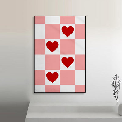 Squares of Love Art Portrait trendy home