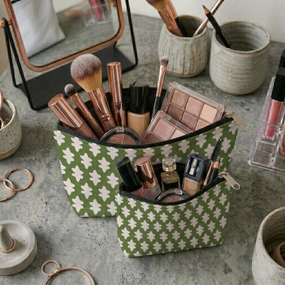 Printed - Emerald Symmetry Cosmetic Pouch