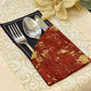 Shanghai Velvet - Rust Cutlery Pouch Trendy Home