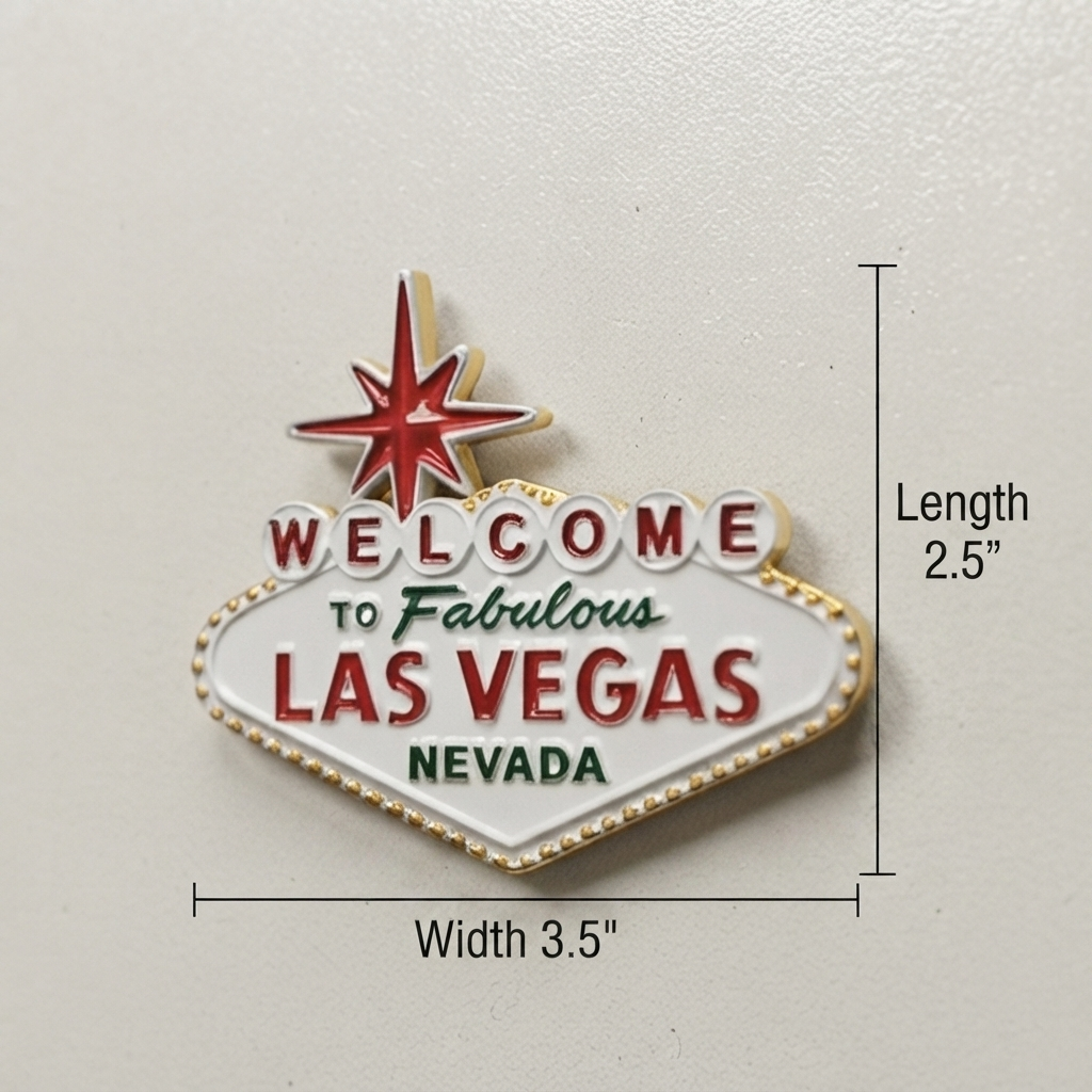 Resin - Las Vegas Fridge Magnet
