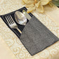 Fine Jute - Ash Cutlery Pouch Trendy Home