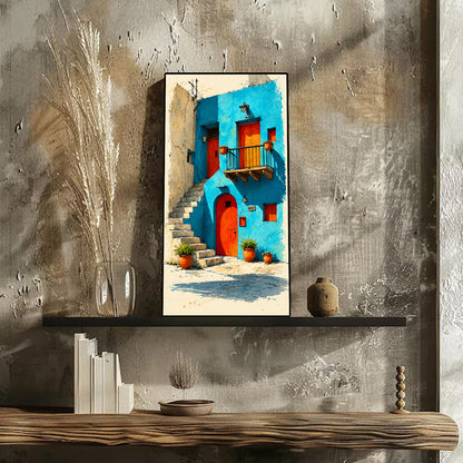 Sunlit Casa Art Portrait trendy home