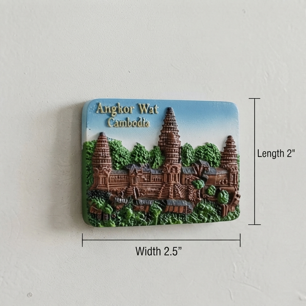 Resin - Cambodia Fridge Magnet