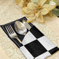 Printed - Check Cutlery Pouch Trendy Home