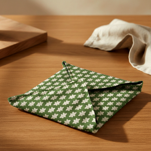 Printed - Emerald Symmetry Roti Kapra Trendy Home