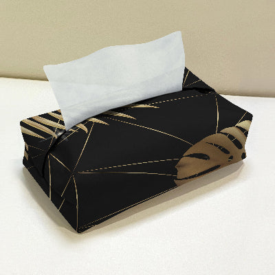 Printed - Night Leaves Tissue Box Trendy Home