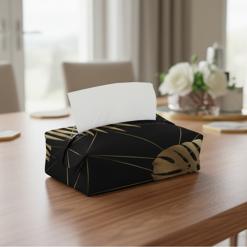Printed - Night Leaves Tissue Box