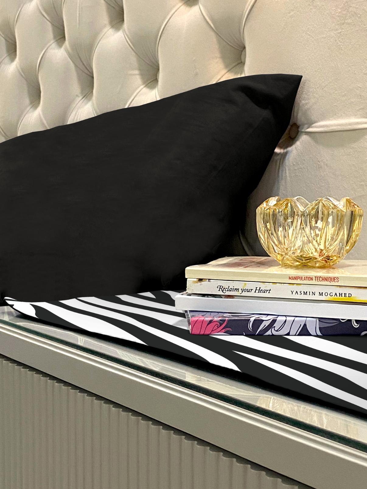 Printed - Zebra Bed Side Table Accent Trendy Home