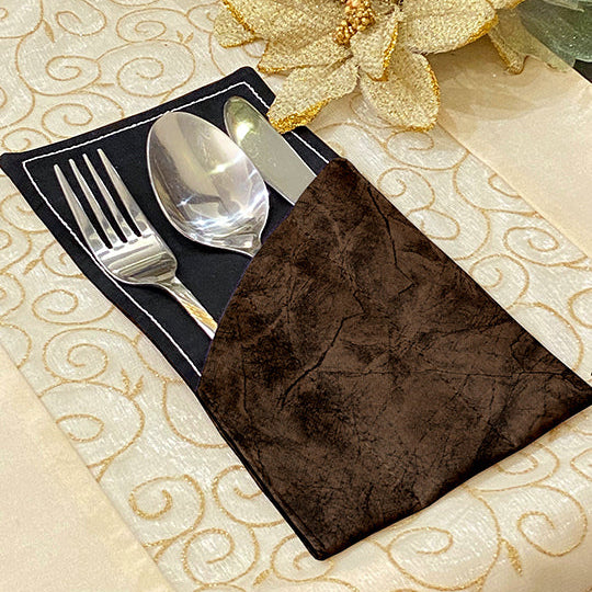 Turkish Velvet - Bronze Cutlery Pouch Trendy Home