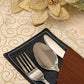 Patterned Leather - Bronze Cutlery Pouch Trendy Home