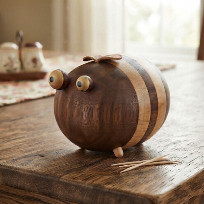 Wooden - Bee Toothpick Holder