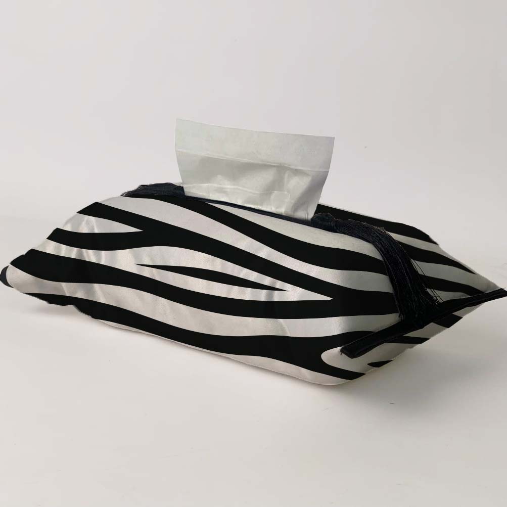 Zebra Skin Tissue Box Trendy Home