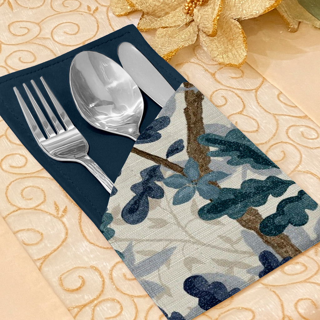 Printed - Blue Oak Cutlery Pouch Trendy Home