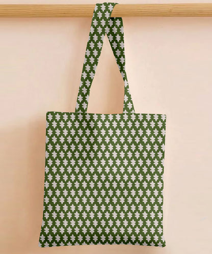Printed - Emerald Symmetry Tote Bag Trendy Home