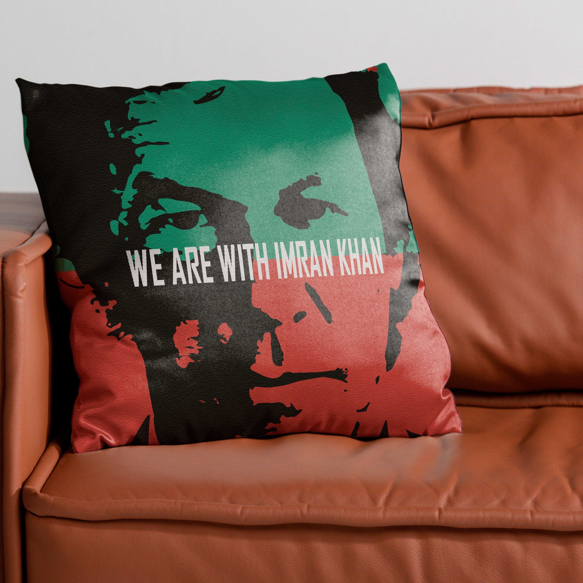 We Are With Imran Khan Cushion Cover Clearance Sale 2024