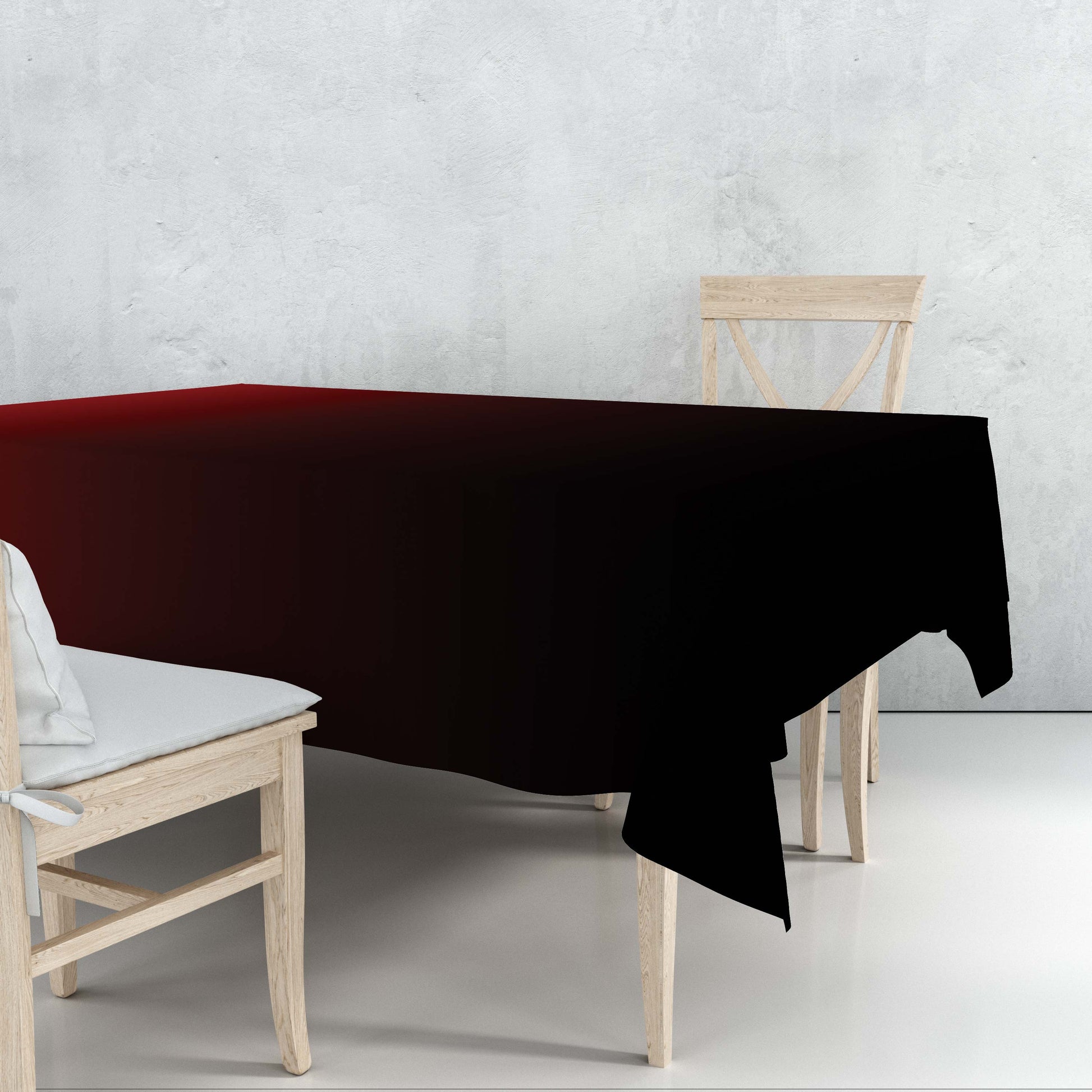 Bleeding Red Tablecloth Trendy Home