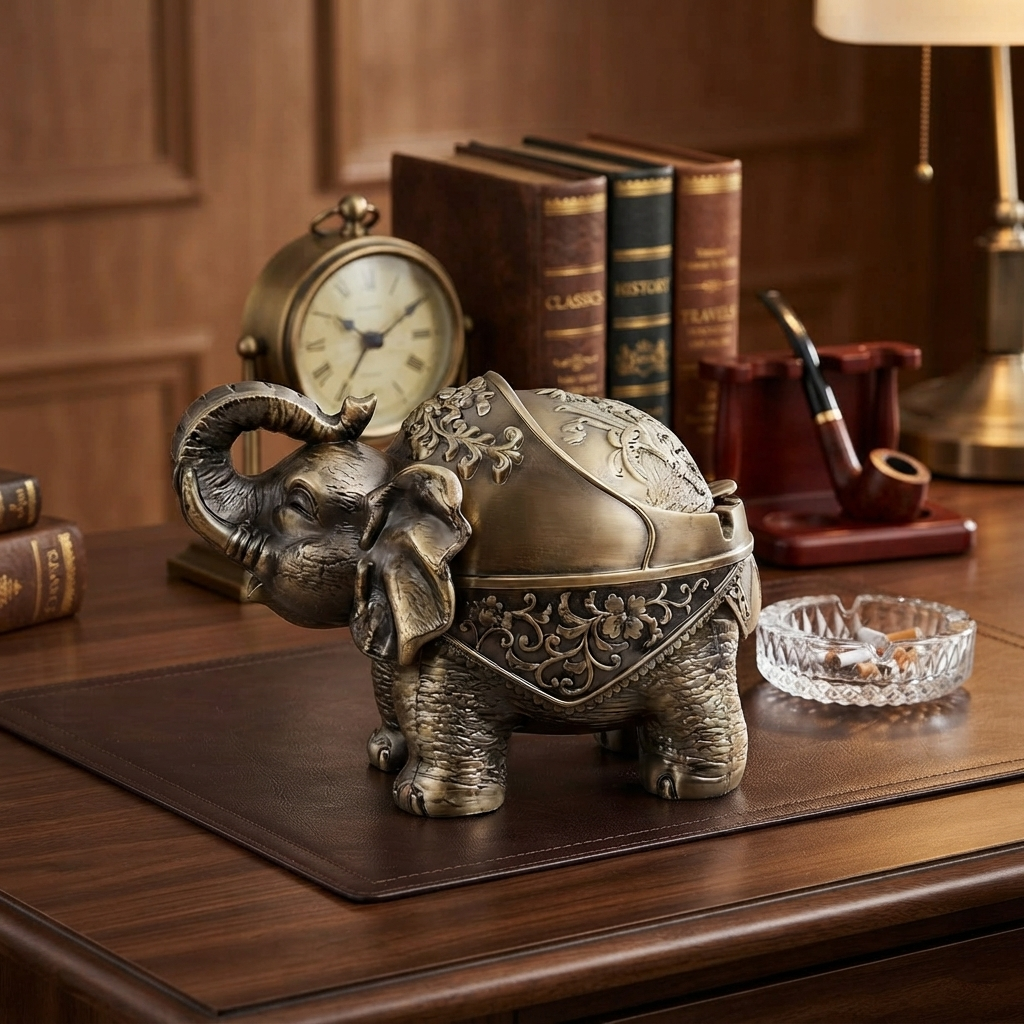 Metallic - Elephant Ashtray