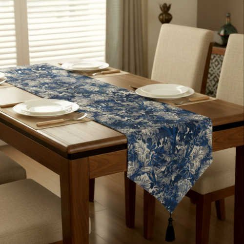 Printed - Midnight Weave Table Runner Trendy Home
