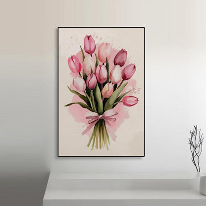 Tulip Bouquet Art Portrait