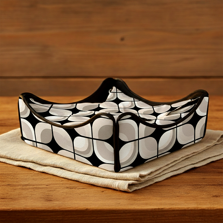 Printed - Retro Slate Breadbasket Trendy Home