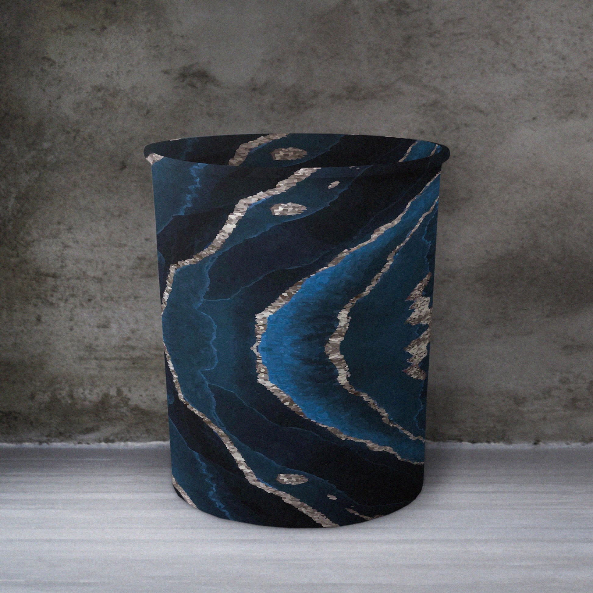 Blue Moana Dustbin Trendy Home