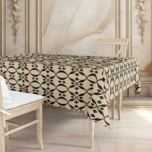Printed - Beige Nomad Tablecloth Trendy Home